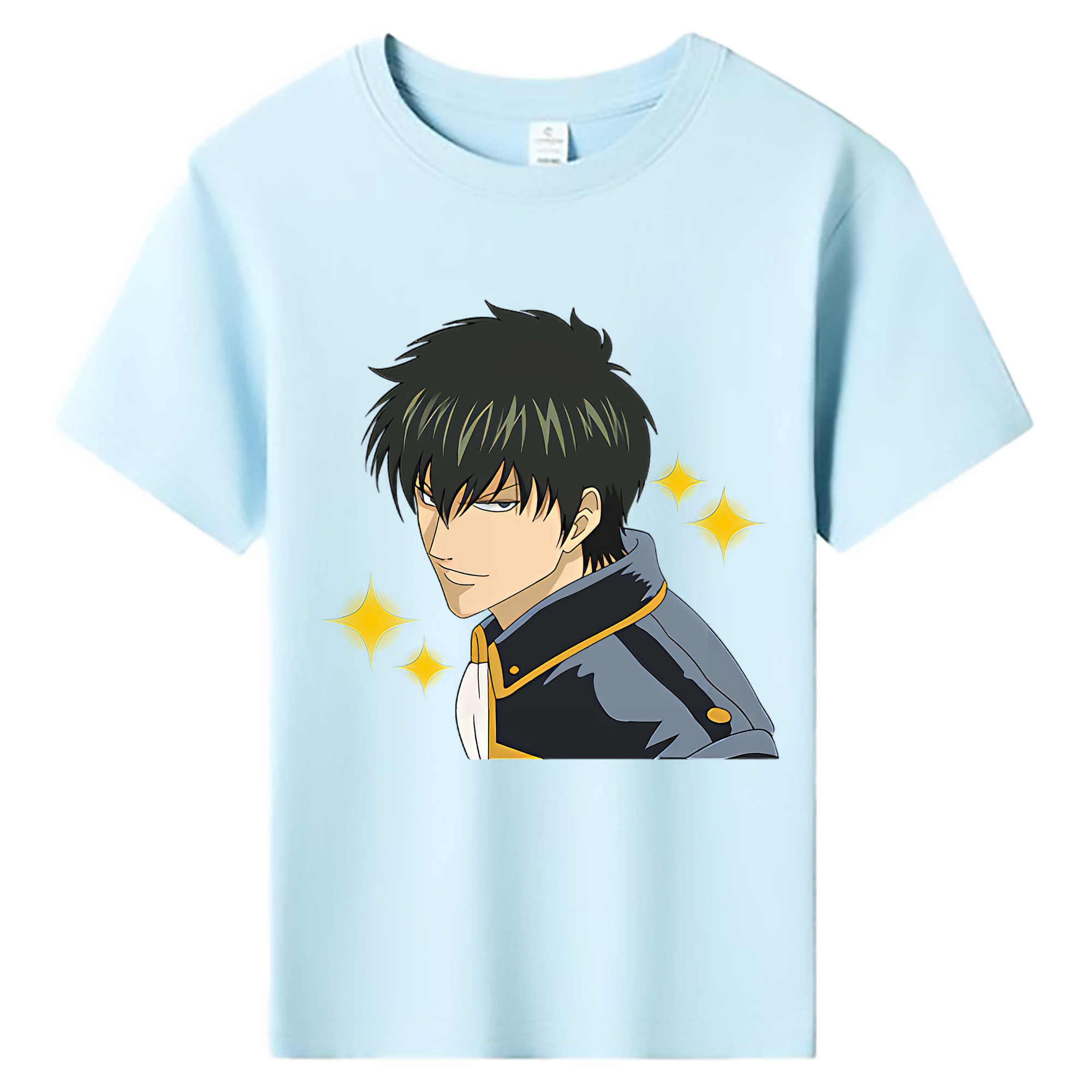 （画像用） ぎんたま 坂田銀時（さかたぎんとき） 神楽 志村新八（しむら しんぱち） GINTAMA Sakata Gintoki Kagura Shimura Shinpachi 綿100％キッズTシャツ（フロントプリント）